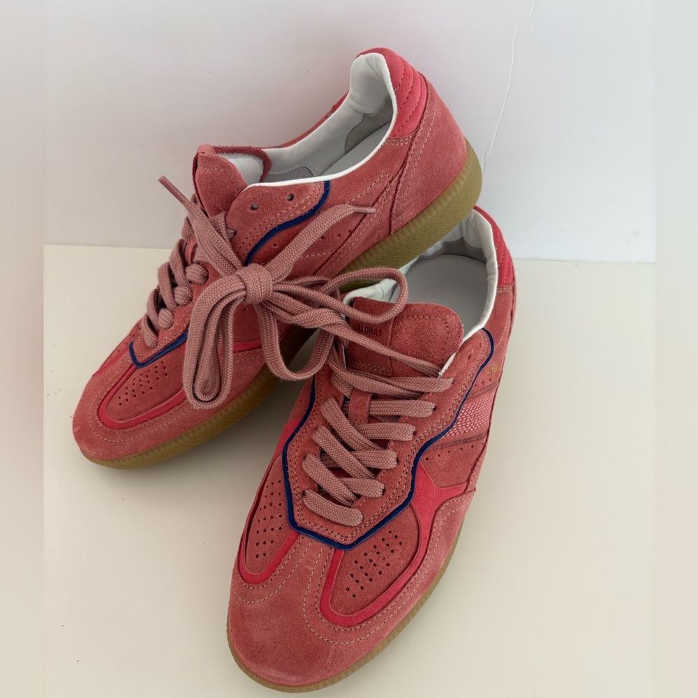 NWOT Alohas TB.490 Rife Pink Leather Sneakers Size 39/8-8.5 Women’s - Picture 12 of 15